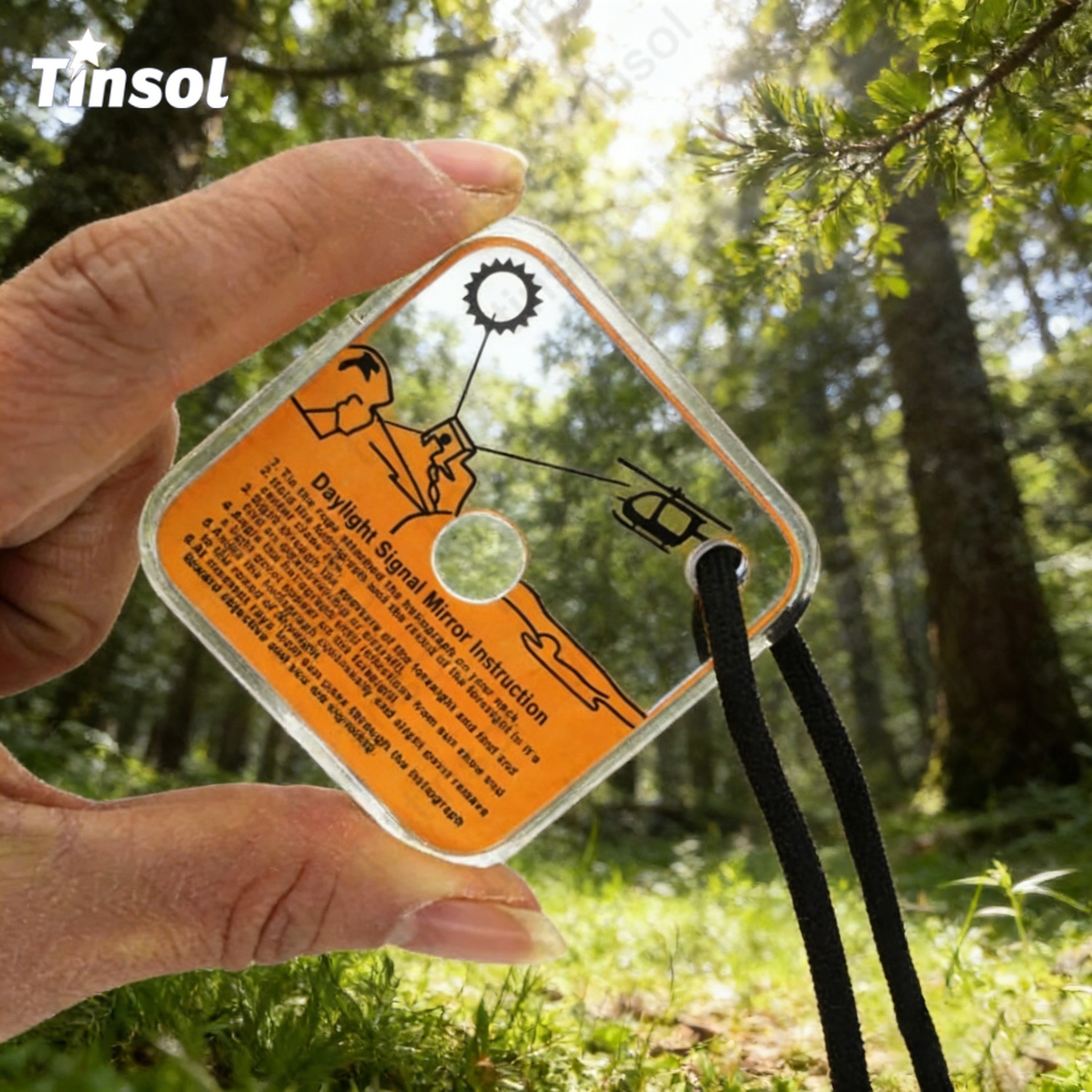 Emergency Whistle Loud - Nuevo Espejo de Señalización Reflectante para